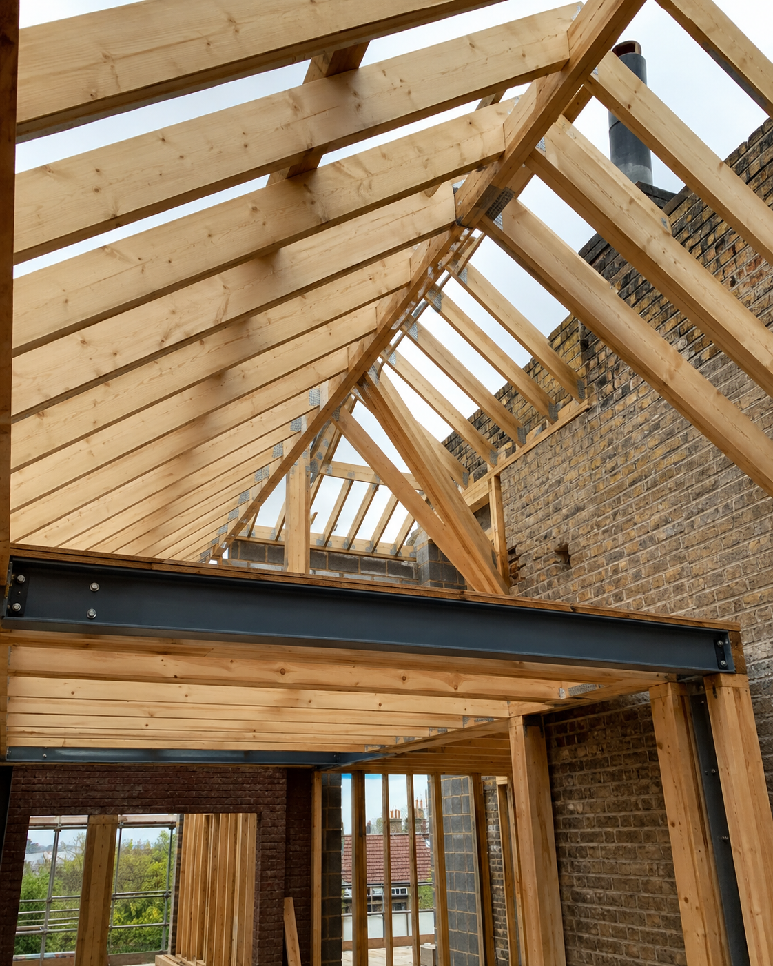 Timber roof structure